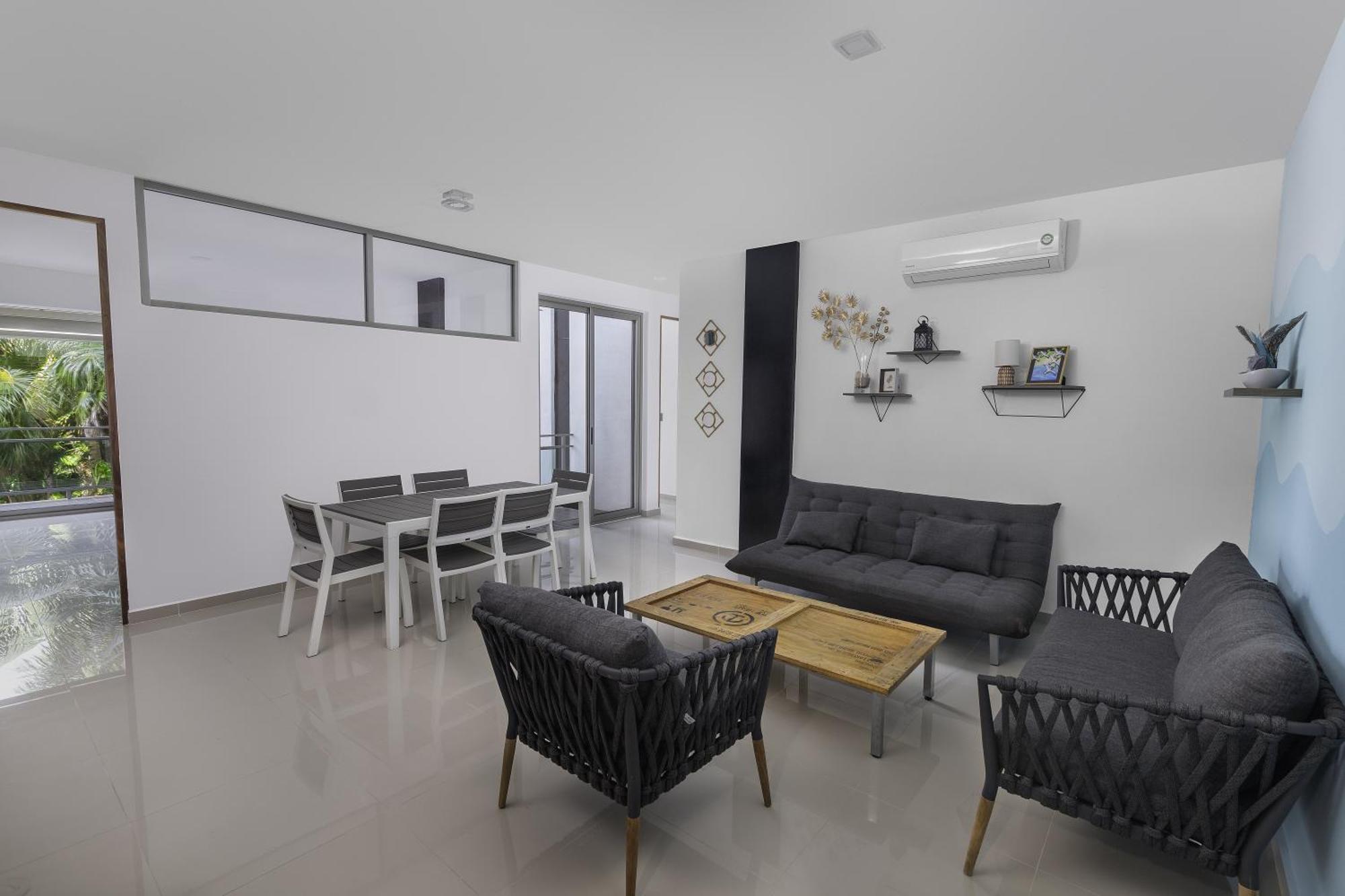 Angelina 28 Beachfront And Family Apartments - Modern And Relaxing Long Stays - 20 Min From Cancun Airport Puerto Morelos Exterior foto